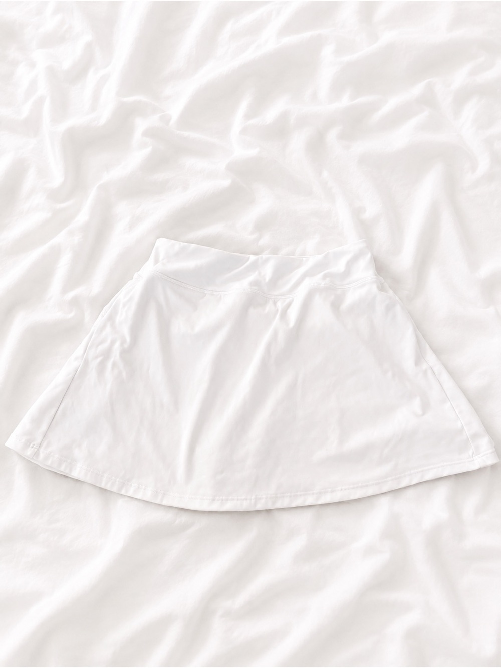 Elle White Flared Skort